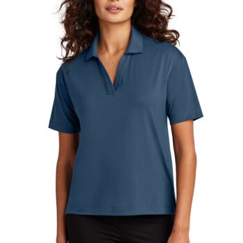 Women's Stretch Jersey Polo Thumbnail