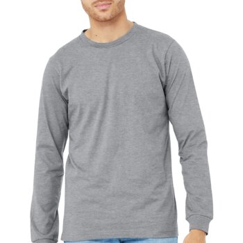 Unisex Heather CVC Long Sleeve Tee Thumbnail