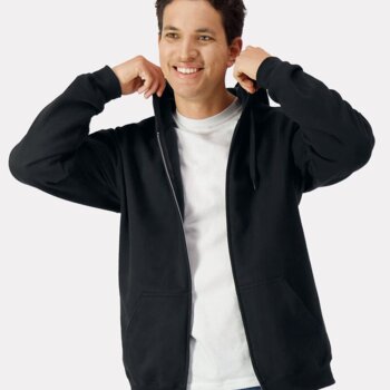 Unisex Softstyle® Midweight Full-Zip Hooded Sweatshirt Thumbnail
