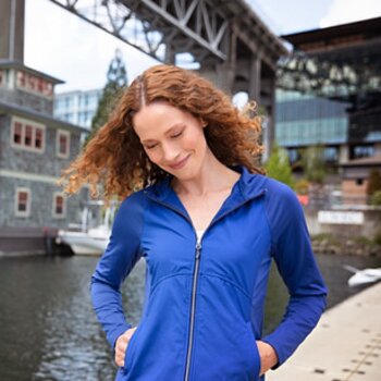 Cutter & Buck Adapt Eco Knit Hybrid Recycled Womens Full Zip Jacket Thumbnail