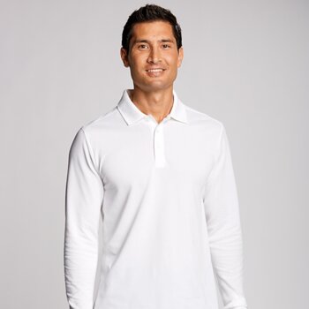 Cutter & Buck Advantage Tri-Blend Pique Mens Long Sleeve Polo Thumbnail