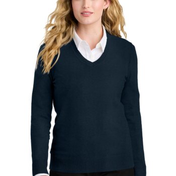 Women's Easy Care V Neck Sweater Thumbnail
