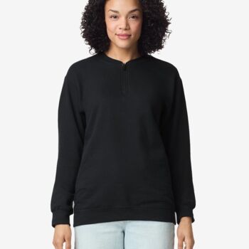 Unisex Softstyle® Midweight 1/4 Zip Sweatshirt Thumbnail