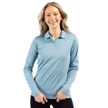Clique Spin Eco Performance Pique Long Sleeve Womens Polo Thumbnail