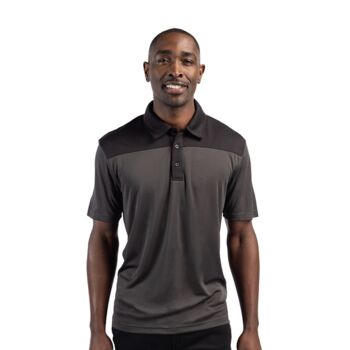 Clique Parma Colorblock Tech Jersey Mens Polo Thumbnail