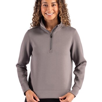Cutter & Buck Roam Epic Versatility Recycled Womens Quarter Zip Pullover Thumbnail