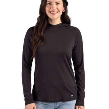 Cutter & Buck Prospect Recycled Featherlight Stretch Womens Hooded Pullover Thumbnail