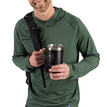 Cutter & Buck Prospect Recycled Featherlight Stretch Mens Big & Tall Hooded Pullover Thumbnail