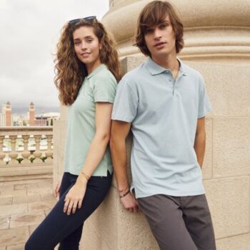 Clique Addison All Cotton Pique Short Sleeve Mens Polo Thumbnail
