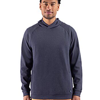 Cutter & Buck Drift Epic Versatility Recycled Textured Knit Mens Hooded Pullover Thumbnail