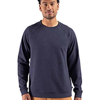 Cutter & Buck Drift Epic Confidence Recycled Textured Knit Mens Crewneck Pullover Thumbnail