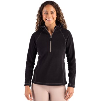 Clique Powder Recycled Fleece Womens Half Zip Sweatshirt Thumbnail