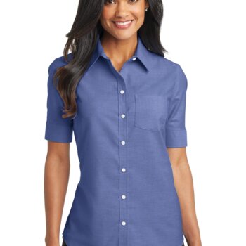 Women's Short Sleeve SuperPro Oxford Shirt Thumbnail