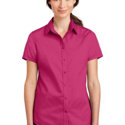 Women's Short Sleeve SuperPro Twill Shirt Thumbnail