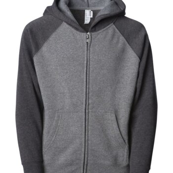 Toddler Lightweight Special Blend Raglan Zip Hood Thumbnail