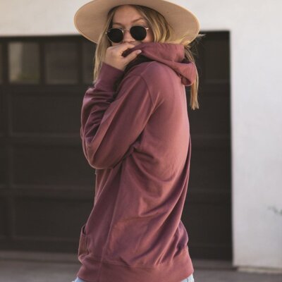 Unisex Icon Lightweight Loopback Terry Full-Zip Hooded Sweatshirt Thumbnail