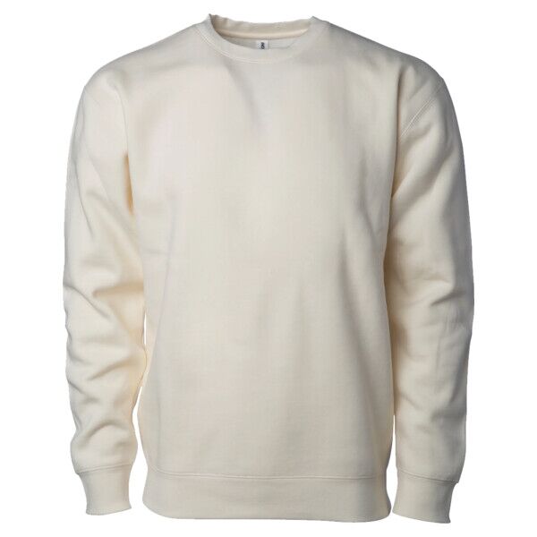 White Heavyweight Crewneck Independent Trading Company IND3000
