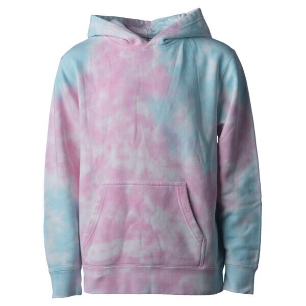 Youth Midweight Tie-Dyed Hoodie Independent Trading Company PRM1500TD