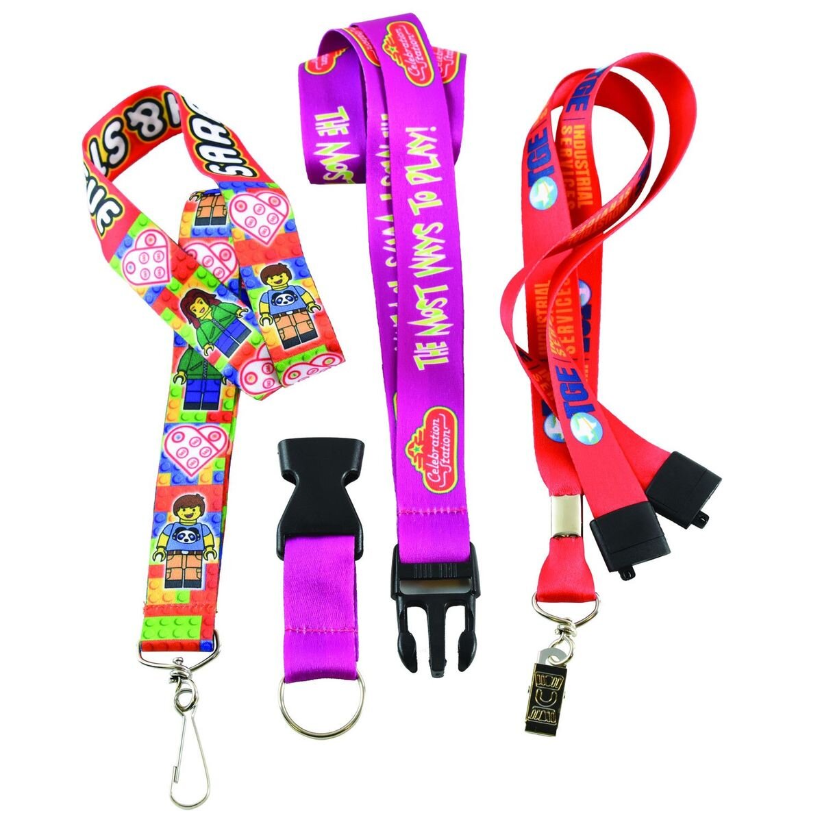 Custom-3/4"-Dye-Sublimation-Lanyards