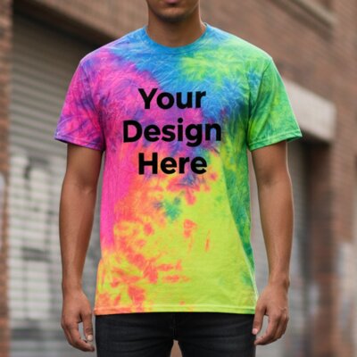 Custom Printed Multi Tie Dye Tees - Adult & Youth Thumbnail
