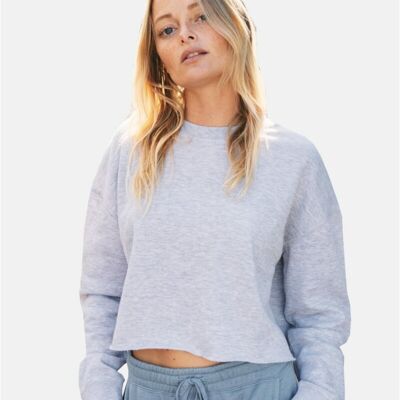 Women's Lightweight Crop Crew Pullover Thumbnail