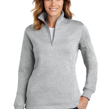 Ladies 1/4 Zip Sweatshirt Thumbnail