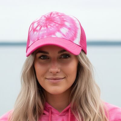 Tie-Dyed Five-Panel Trucker Cap Thumbnail