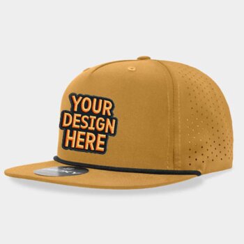 5 Panel High Profile Relaxed Perforated Performance Rope Hat Thumbnail