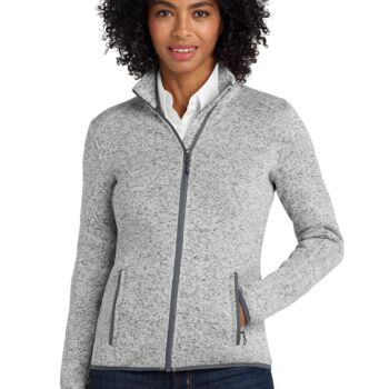 Women's Sweater Fleece Jacket Thumbnail