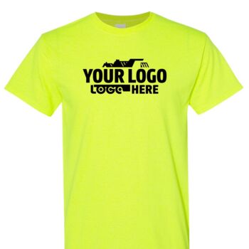 Hi-Vis Safety Green T-Shirt - Custom Printed Thumbnail