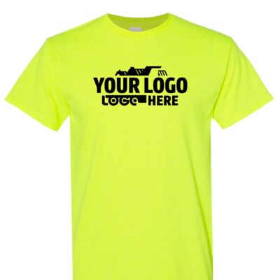 Hi-Vis Safety Green T-Shirt - Custom Printed Thumbnail