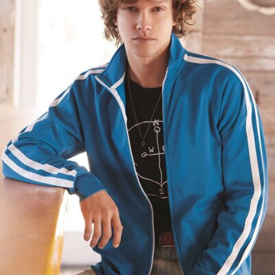 Lightweight Poly-Tech Full-Zip Track Jacket Thumbnail