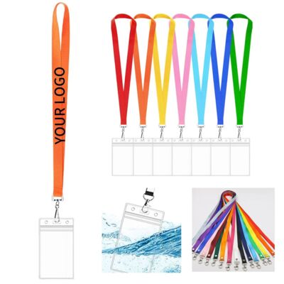 Lanyard Clear ID Badge Holder Thumbnail