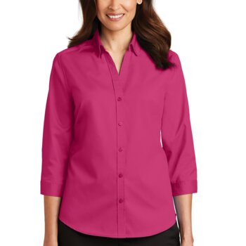 Women's 3/4 Sleeve SuperPro Twill Shirt Thumbnail