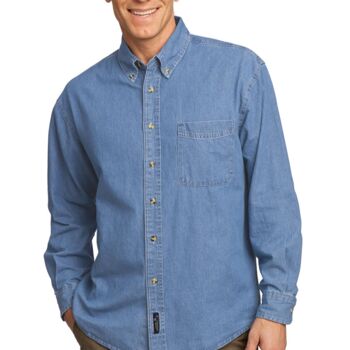 Long Sleeve Value Denim Shirt Thumbnail