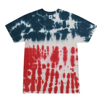 Custom Printed - Flag Tie Dye Tees - Adult & Youth Thumbnail