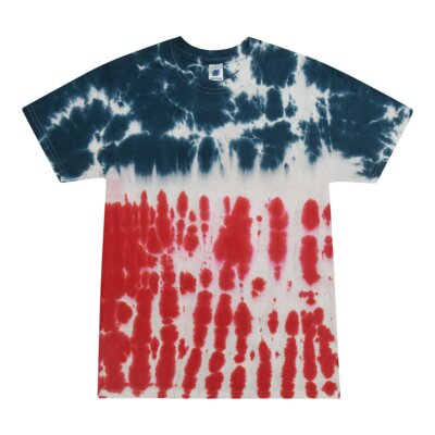 Custom Printed - Flag Tie Dye Tees - Adult & Youth Thumbnail
