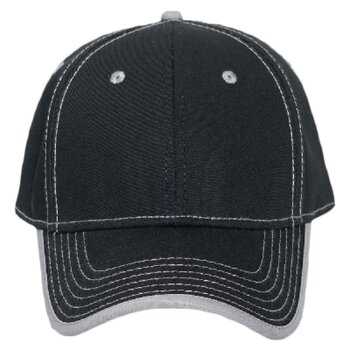 OTTO Superior Cotton Twill w/ Contrast Stitching Binding Trim Visor Six Panel Low Profile Baseball C Thumbnail