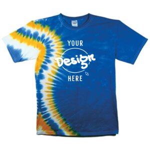 Vertical Wave Short Sleeve Tie Dyes - Special Order - 24 Min. Adult & Youth $ Thumbnail