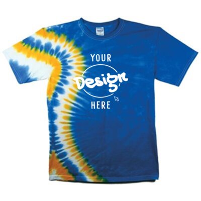 Vertical Wave Short Sleeve Tie Dyes - Special Order - 24 Min. Adult & Youth $ Thumbnail