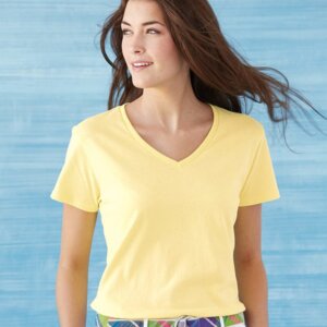 Heavy Cotton Women's V-Neck T-Shirt Thumbnail