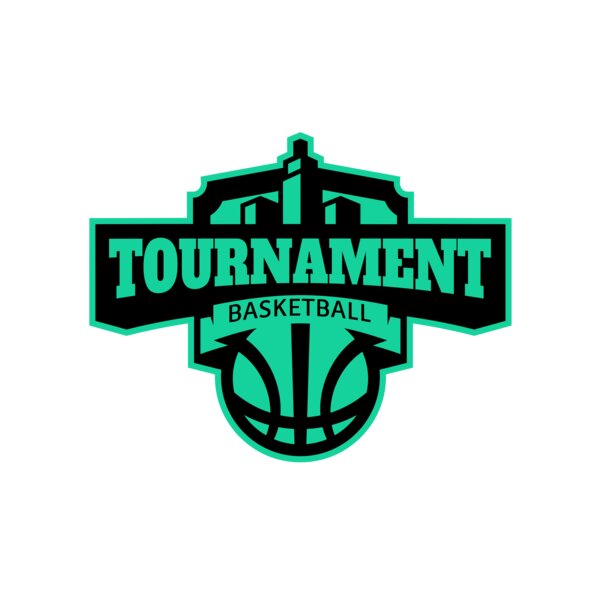 Tournament Basketball logo template Thumbnail