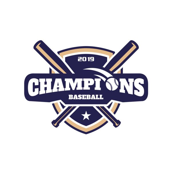 Champions Baseball logo template Thumbnail