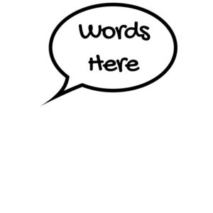 Speech Bubble - Words Here Thumbnail