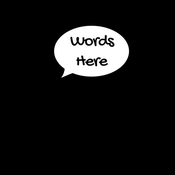 Speech Bubble - Words Here Thumbnail