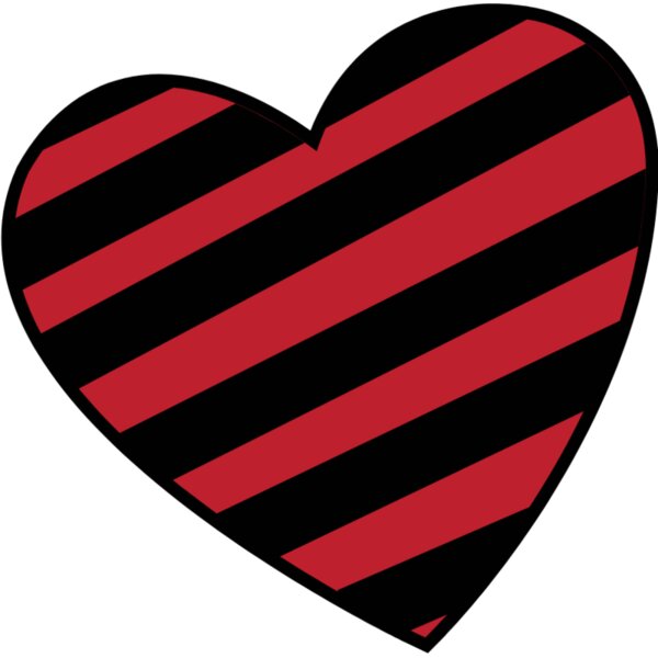 Striped Heart Thumbnail