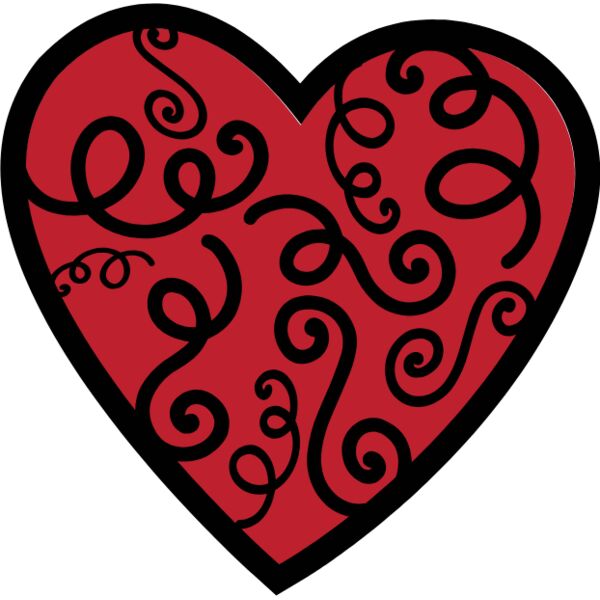 Curly Q Heart Thumbnail