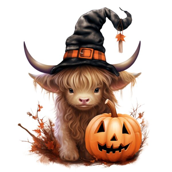 Halloween Little Highland Cow  12  Thumbnail