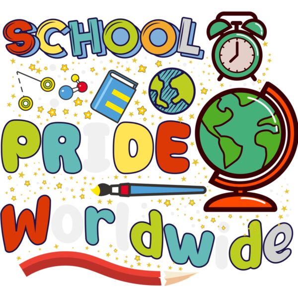 School Pride Worldwide Back to School t shirt design Thumbnail