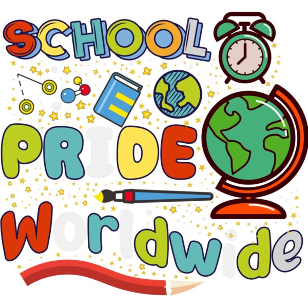 School Pride Worldwide Back to School t shirt design Thumbnail